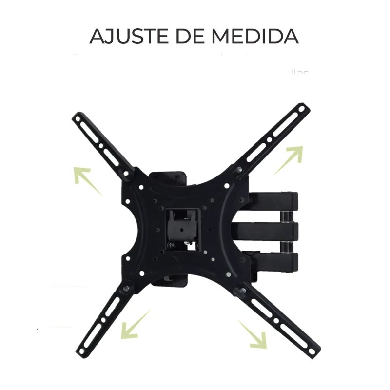 SOPORTE PARA PANTALLA DE 32 A 55 PULGADAS, BRAZO MECANICO, METALICO, NEGRO
