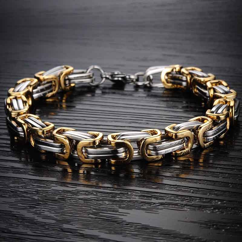 Regalo Papá Hombre Novio Amor Elegante Esclava Tungsteno Oro Laminado