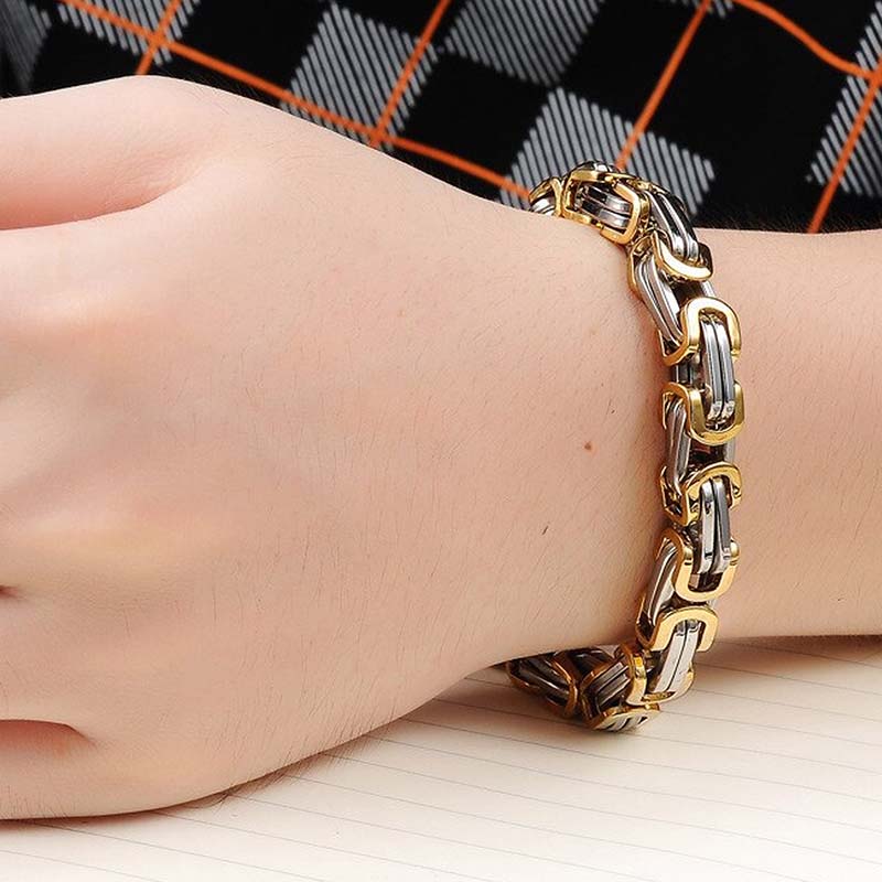 Regalo Papá Hombre Novio Amor Elegante Esclava Tungsteno Oro Laminado