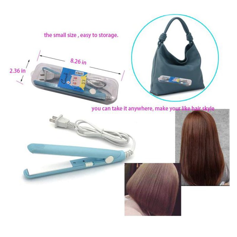 MINI PLANCHA PARA CABELLO, PORTATIL, 110V CONEXION NORMAL, CERAMICA