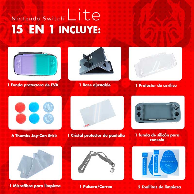 Nintendo Funda Nintendo Switch Lite + Protector pantalla