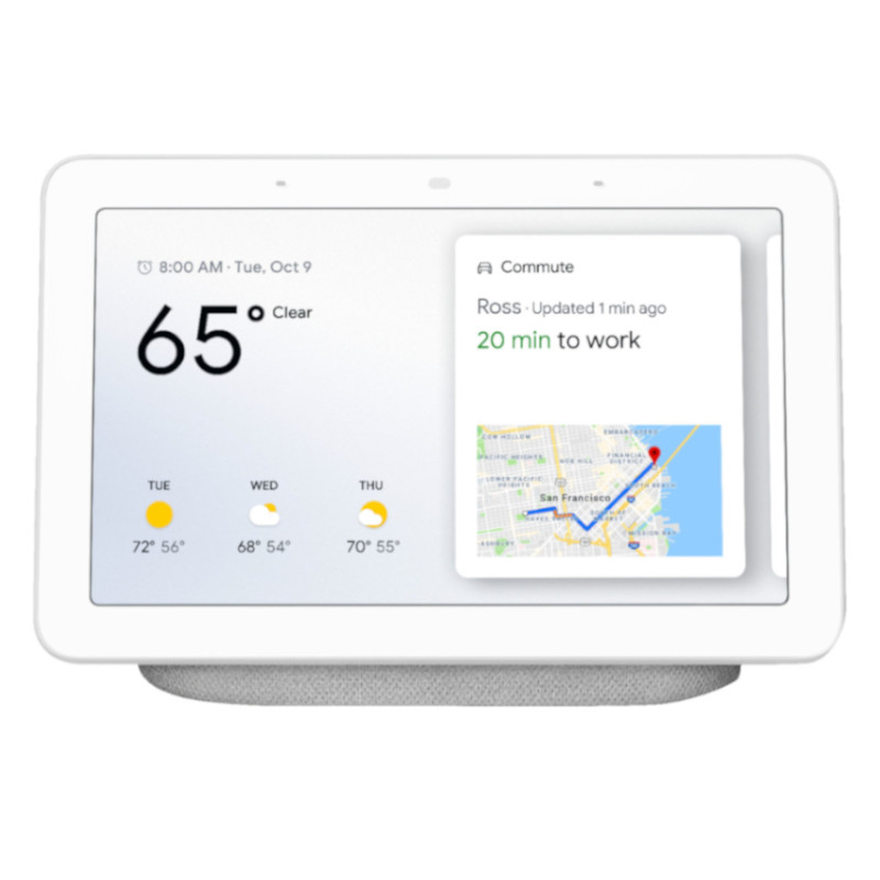 Pantalla Google Nest Hub Asistente Inteligente Chalk -REACONDICIONADO-
