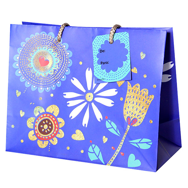 Bolsa De Regalo Premium Ds Flores