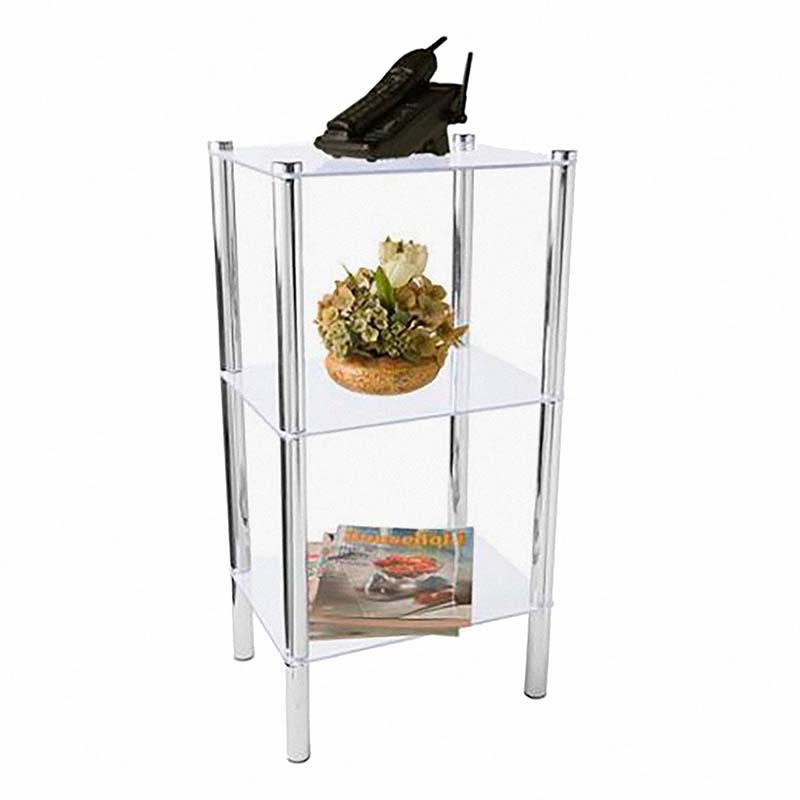 Estante de 3 niveles de vidrio 