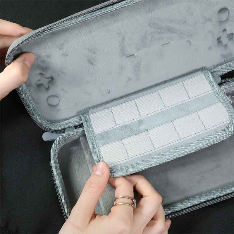 Estuche Kit Accesorios Nintendo Switch Degradada Azul Lila