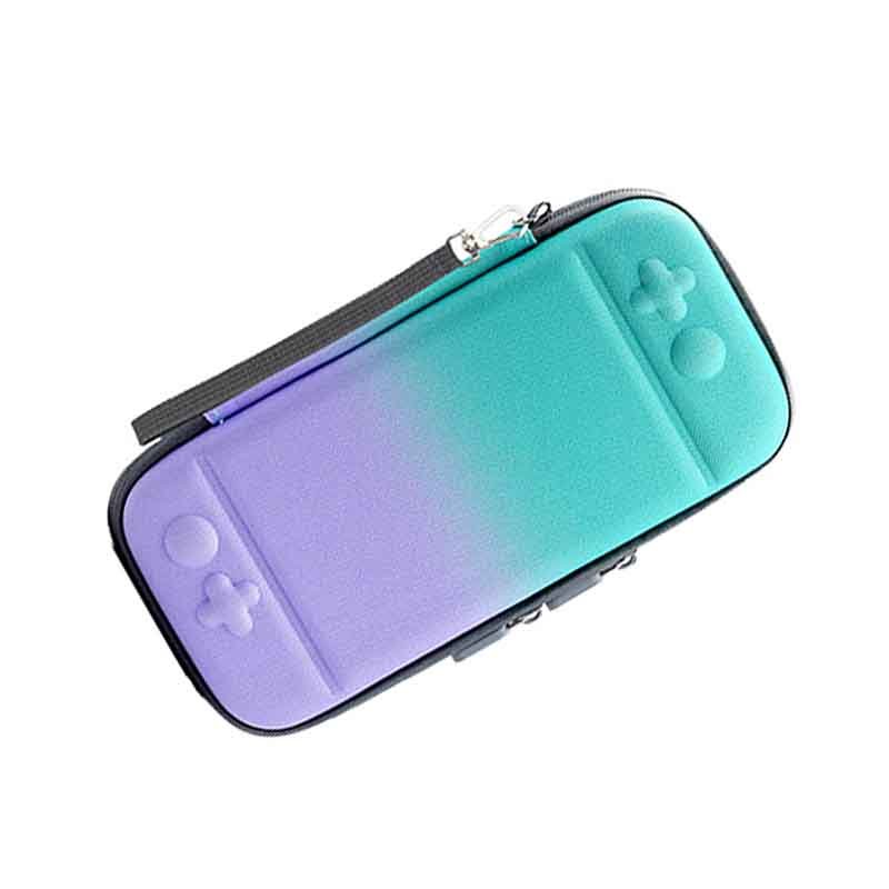 Estuche Kit Accesorios Nintendo Switch Degradada Azul Lila