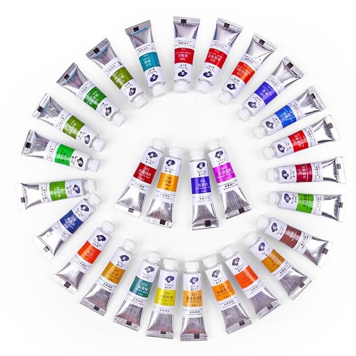 Paquete 36 Tubos Acuarela Paul Rubens 5ml Estudiante