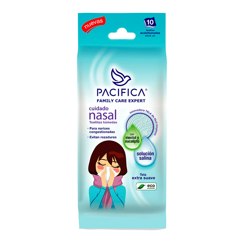 Toallitas Húmedas Pacifica Cuidado Nasal 10 Toallitas 