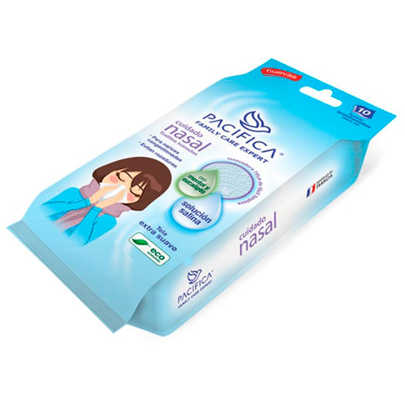 Toallitas Húmedas Pacifica Cuidado Nasal 10 Toallitas 