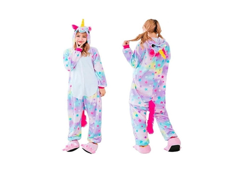Niñas Pijama Mameluco Unicornio Arcoiris Todas Las Tallas