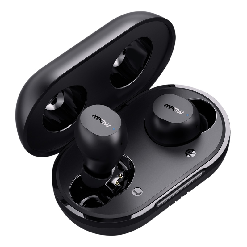 Audifonos Bluetooth 5.0 inalambricos negro MPOW M12 TWS