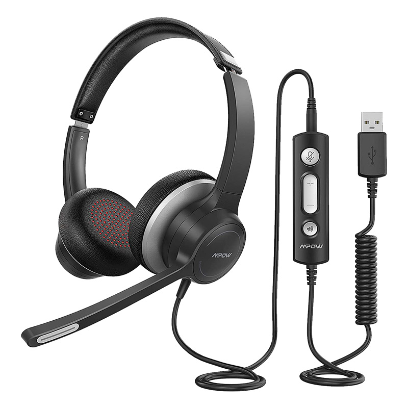 Audífonos Diadema con Cable para Homeoffice MPOW HC6