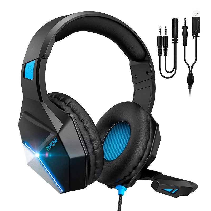Audifonos Gamer Diadema Cable Luces Led MPOW EG10