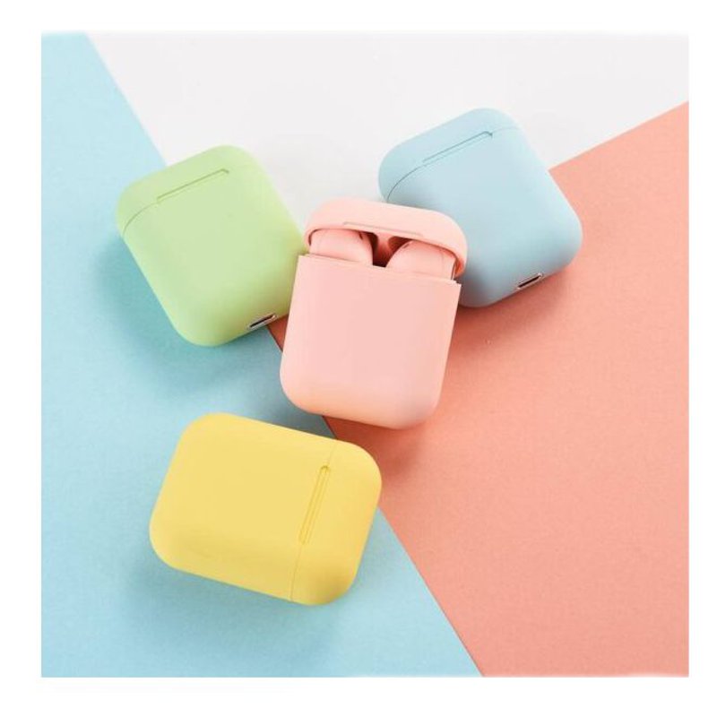 AUDIFONOS MANOS LIBRES BLUETOOTH  TWS INPODS 12 RECARGABLES AZUL