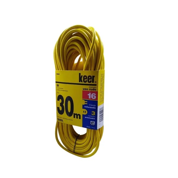 Extension Electrica Uso Rudo 30 Metros Excelente Calidad