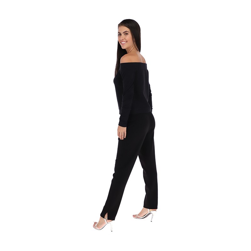 Pantalón mujer con cintura elástica ajustable con cordón