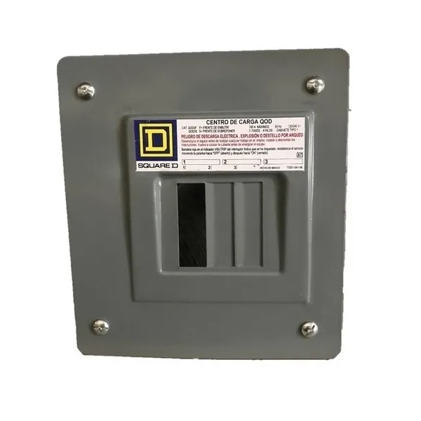 CENTRO DE CARGA 3 PASTILLAS SQUARE D PARA EMPOTRAR