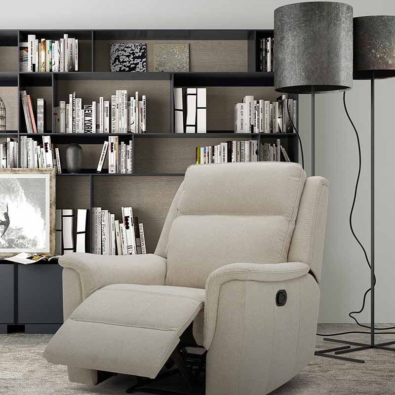 Sillón reclinable color Beige - KuKa Home