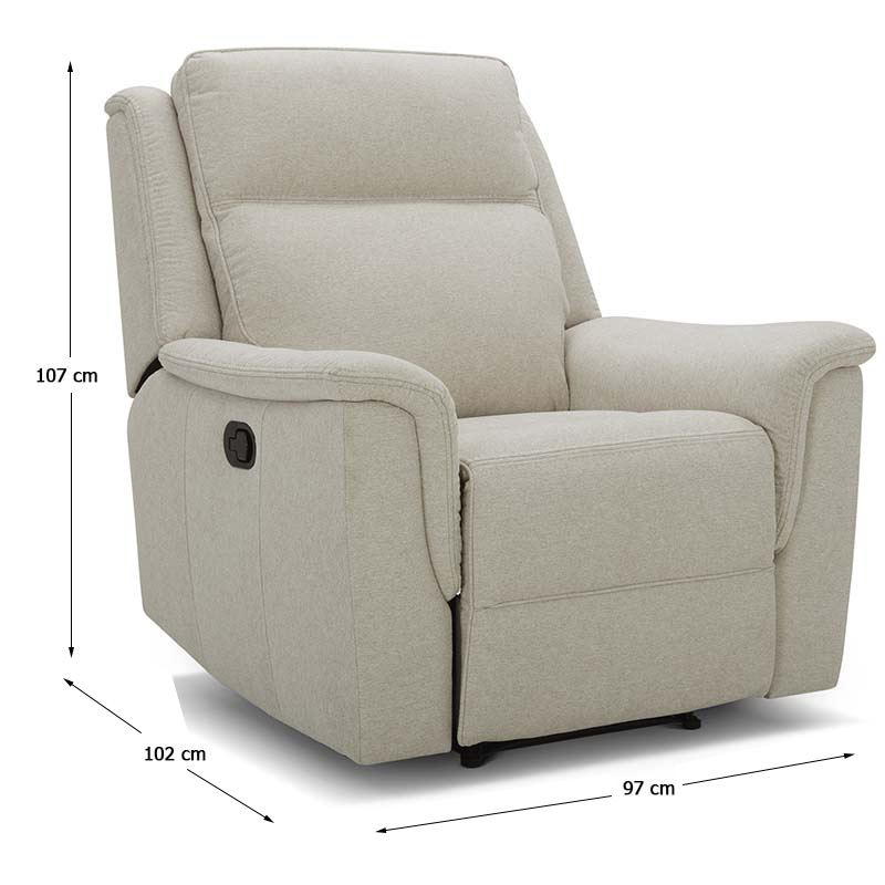 Sillón reclinable color Beige - KuKa Home