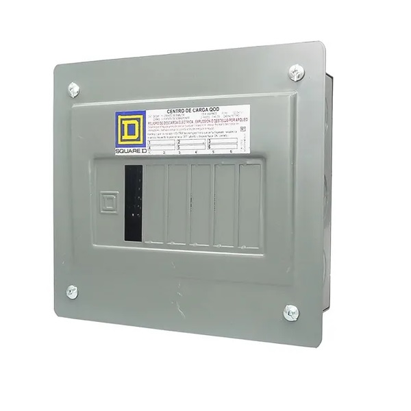 CENTRO DE CARGA DE 6 PASTILLAS SQUARE D, PARA EMPOTRAR