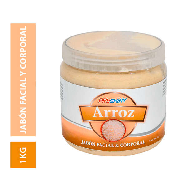 JABON En Crema Corporal y Facial De Arroz 1KG ProShiny