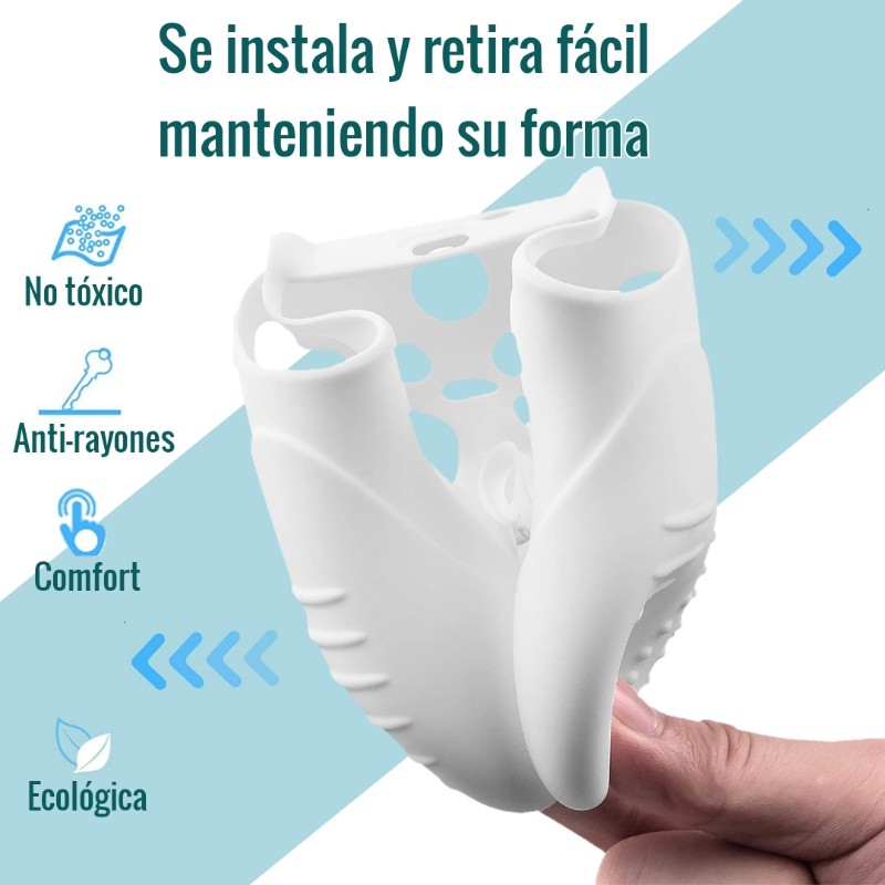 Xbox Series S X Funda De Silicón Blanca Control Carcasa + Grips