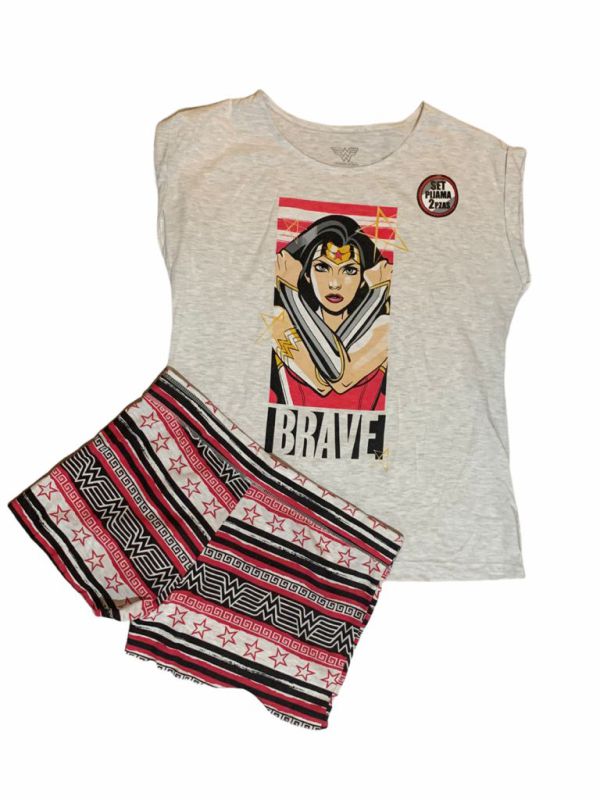Wonder Woman Pijama Mujer maravilla Dc Comics Warner Bros Liga de la justicia Modelo 2 