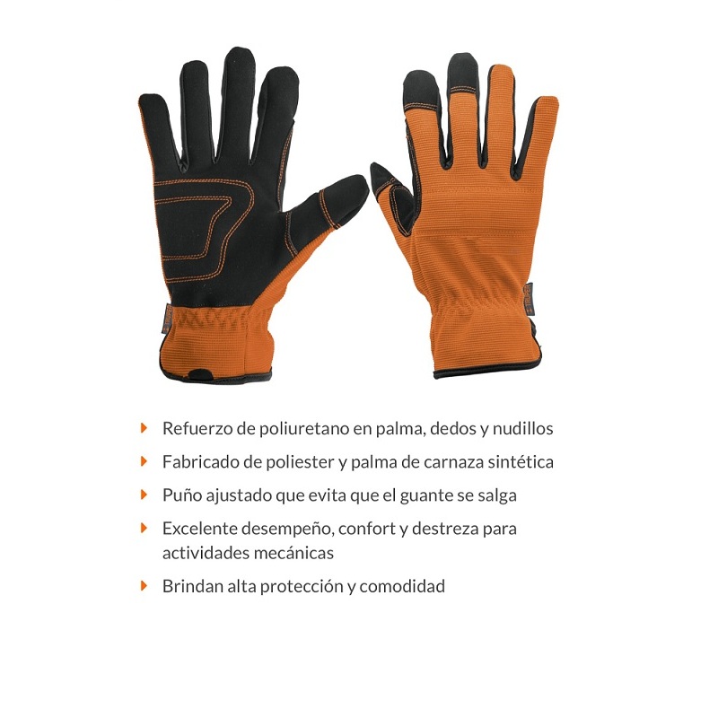 GUANTES PARA MECANICO -AUTOMOTRIZ UNITALLA PALMA REFORZADA TRUPER