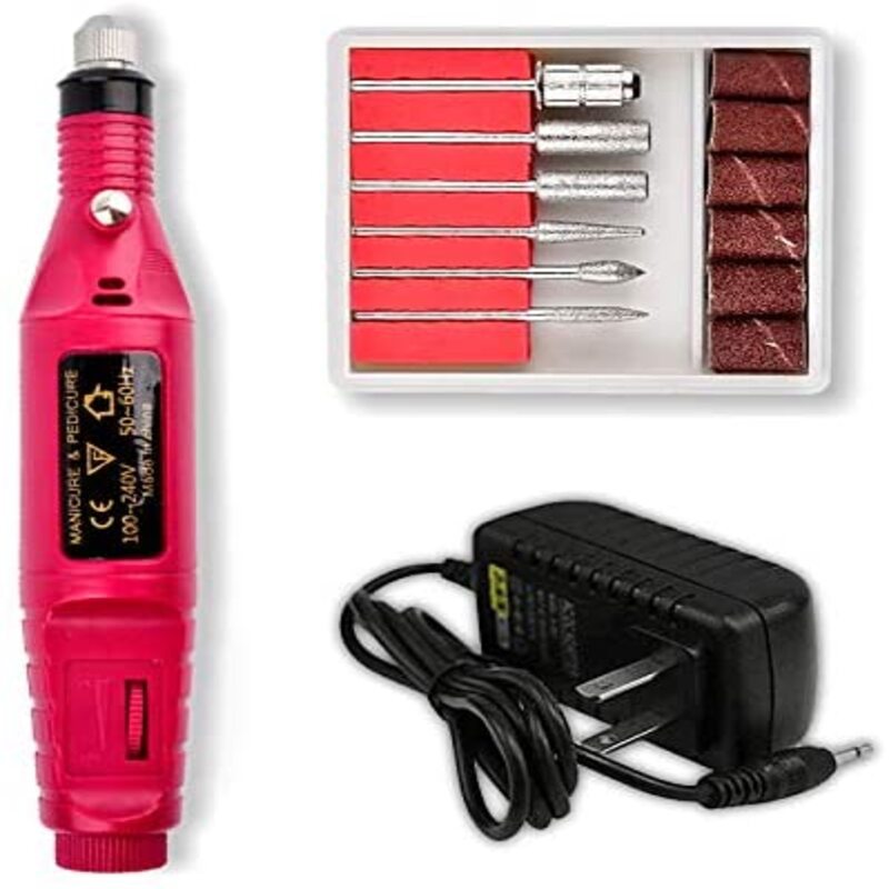 Pulidor de uñas eléctrico TECK TECK profesional para uñas acrílicas, color uva.