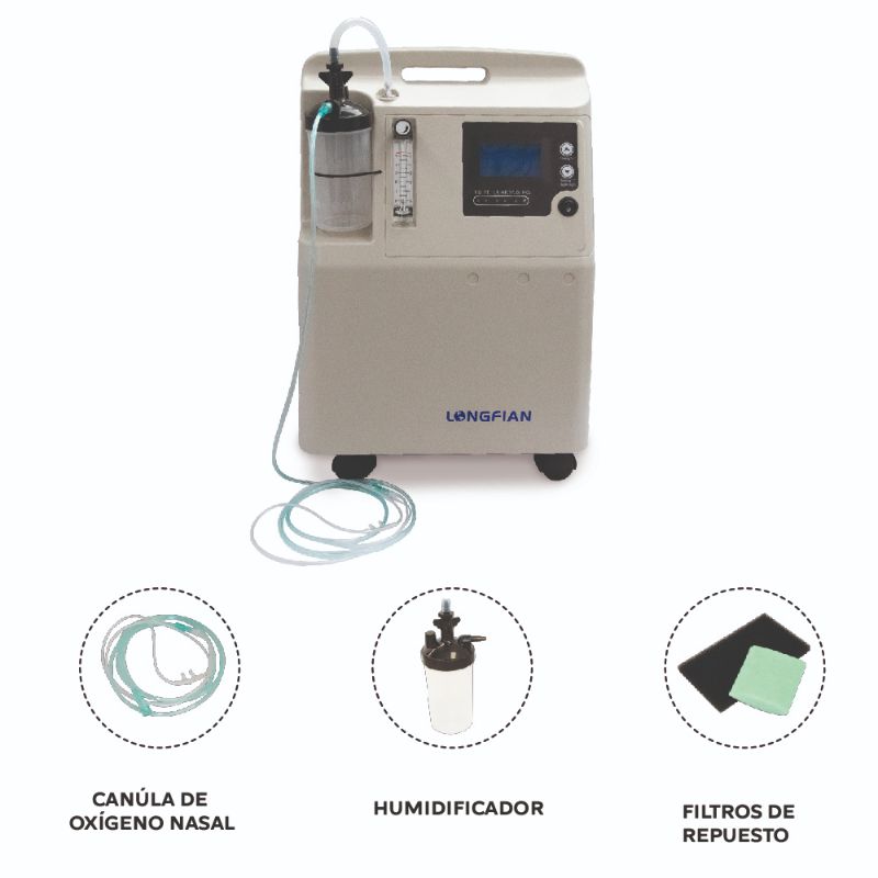 Concentrador de Oxígeno 1-5 litros 24-7 con certificado COFEPRIS .