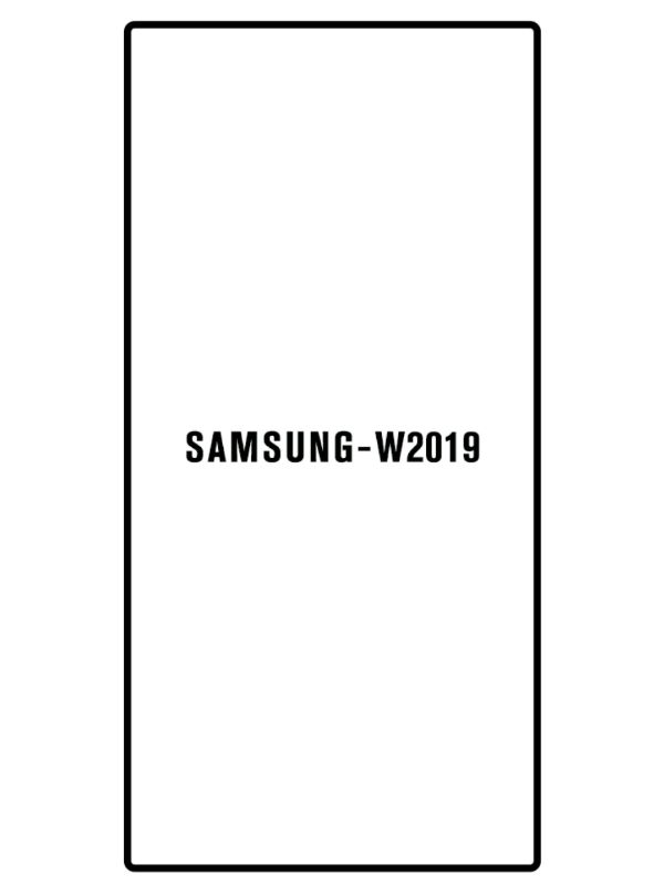 Jeco 99F Protector de Pantalla de Hidrogel Premium Para Samsung W2019 Sticker
