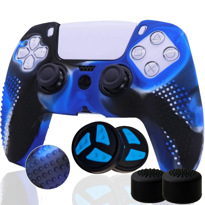 Funda Protectora para Control de Play Station 5 Mando Dualsense Ps5 Silicona +Grips