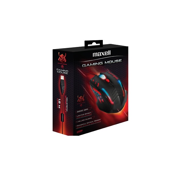 Maxell Mouse Gamer Óptico Alámbrico USB MOWR-1200, 3200 DPI / Gaming / 347836