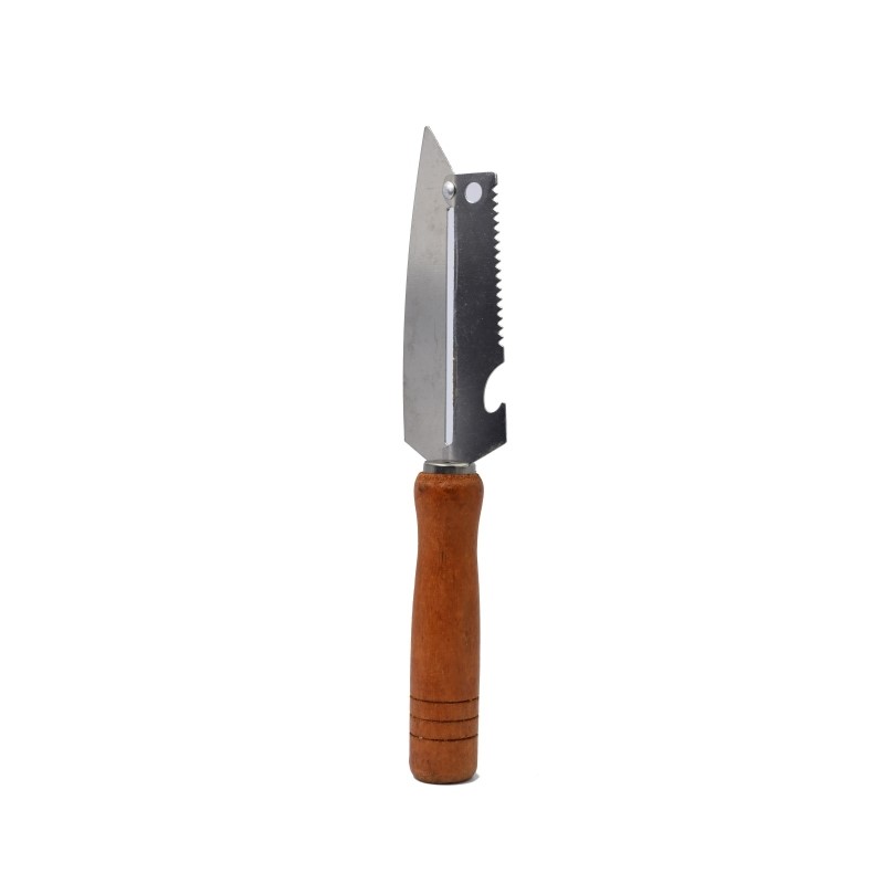Cuchillo 4 En 1 Multiusos Pelador Destapador Y Rayador Hogar