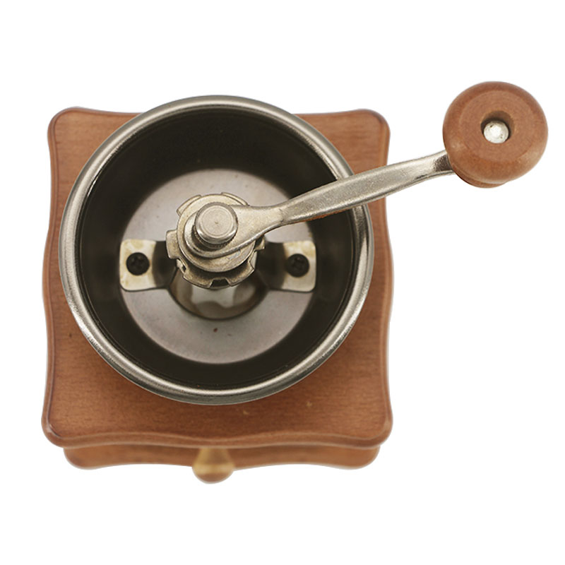 Molino Manual Portatil Para Cafe Manivela Ajustable Acero