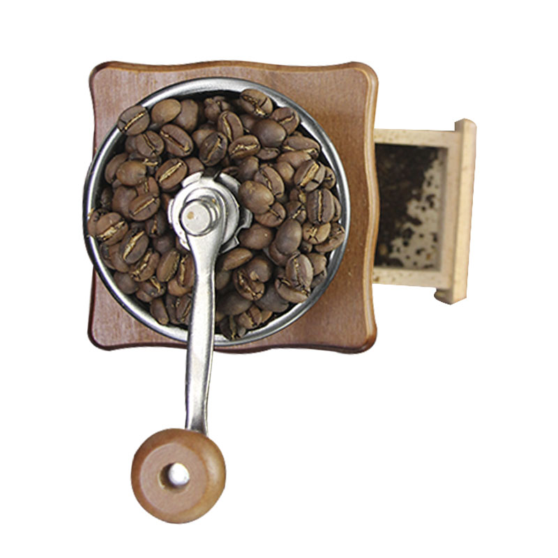 Molino Manual Portatil Para Cafe Manivela Ajustable Acero