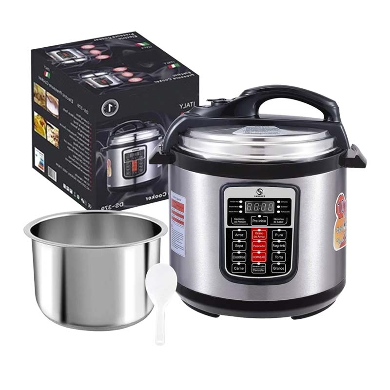 Olla De Presion Electrica 6l Acero Inoxidable Multifuncional