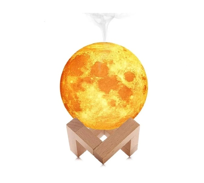 Lámpara Humidificador De Luna + 12 Esencias