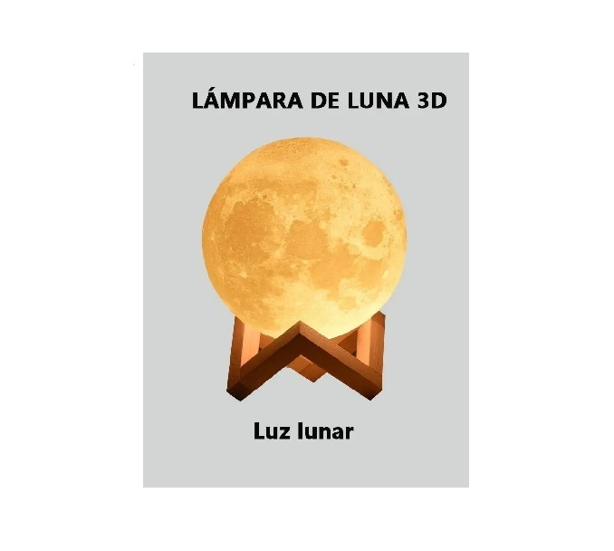 Lámpara Humidificador De Luna + 12 Esencias