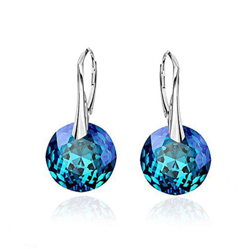 Aretes Colgantes SWAROVSKI CRYSTALS CLASSIC CUT Denim Sapphire