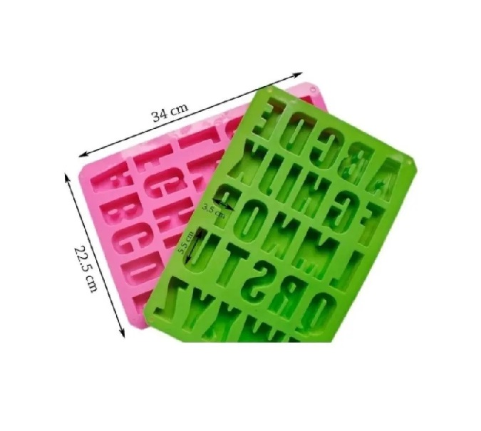 Molde De Silicón Letras Abecedario Para Repostería