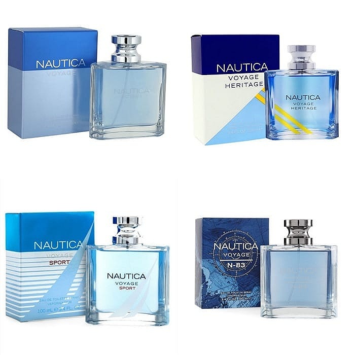 Colección NAUTICA VOYAGE 4 Piezas 100 ML Edt de Nautica Fragancia para Caballero 4X1