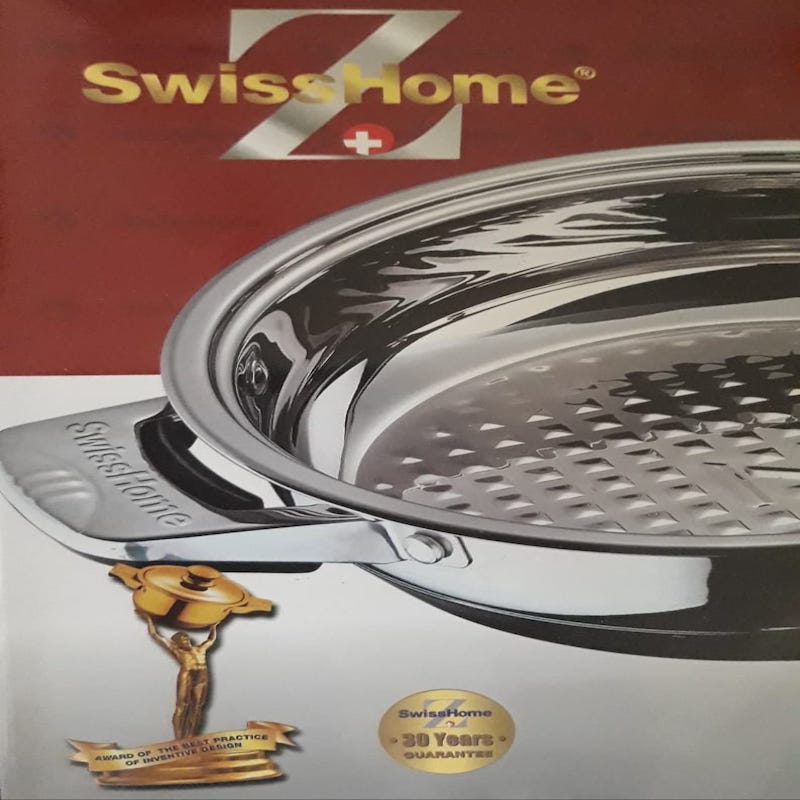Bateria de Cocina Swiss Home 17 Pzas Acero Inoxidable Quirurgico T304 18/10