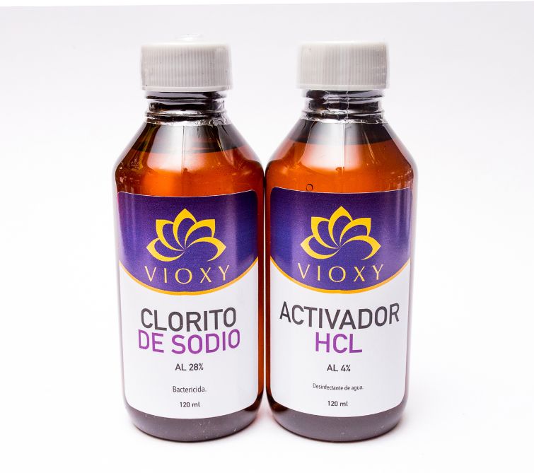 Desinfectante Kit Clorito de sodio al 28% y Activador HCL 4%