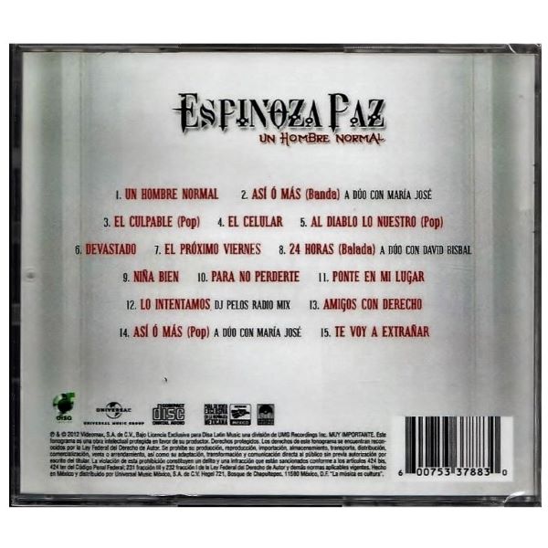 CD Espinoza Paz ~ Un hombre normal