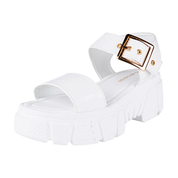 EUPHORIA Sandalias de plataforma de metedera Cómodas Mujer, acogedora con Puntera Abierta, para Interiores y Exteriores, Piel sintético y polipiel, calidad, cómoda y Transpirable