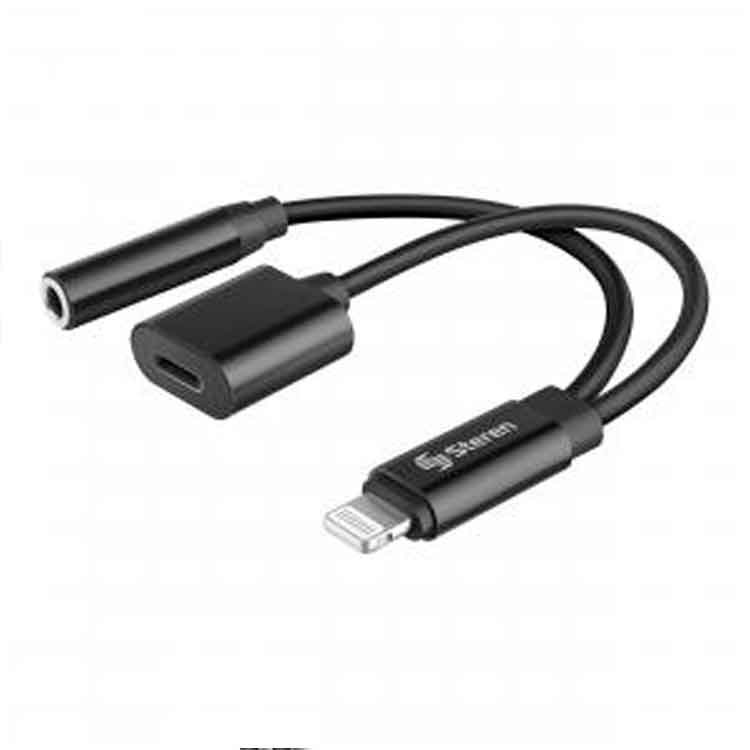 Cable Adaptador Lightning Para Audio 3,5 Mm Y Carga