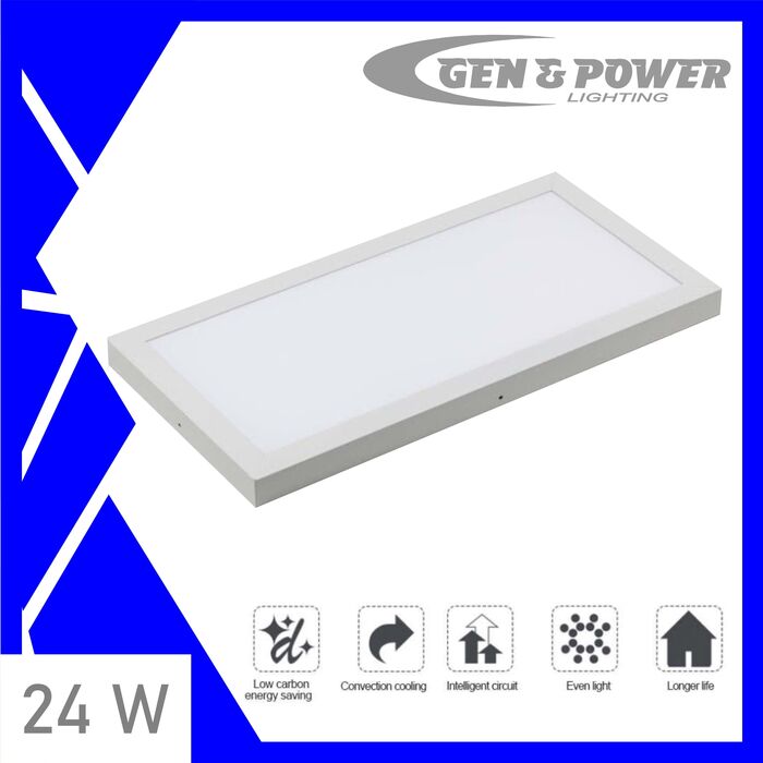 Panel Lampara Led para empotrar Rectangular 24 W 60 cm