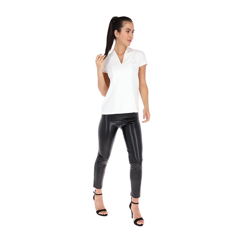 Blusa Para Mujer Con Escote En V Manga Corta Alysh T90047