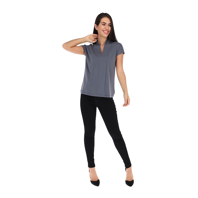Blusa Para Mujer Con Escote En V Manga Corta Alysh T90047